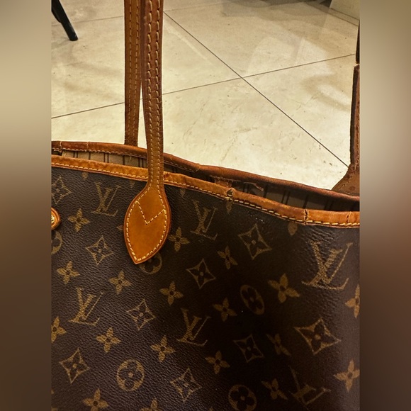 COPY - Louis Vuitton Neverfull MM monogram canvas tote shoulder bag - Picture 3 of 14